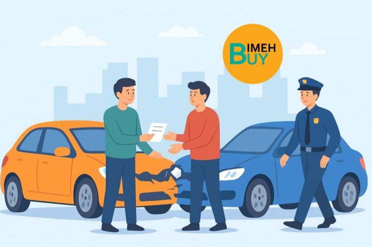 دریافت خسارت در تصادف. بیمه بای